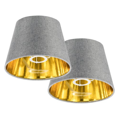 Set 2 Abajururi, E27, Gri/Alb, Navaris, 53997.22.40