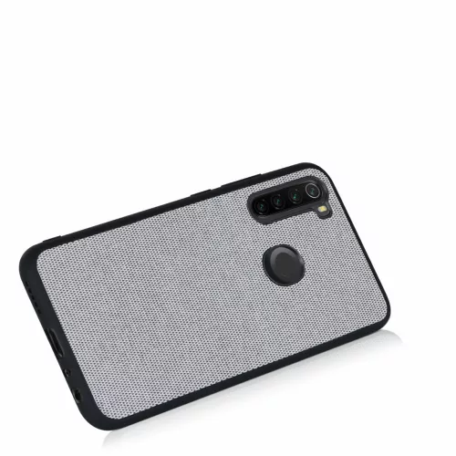 Husa Kwmobile pentru Xiaomi Redmi Note 8, Textil, Gri, 57491.22