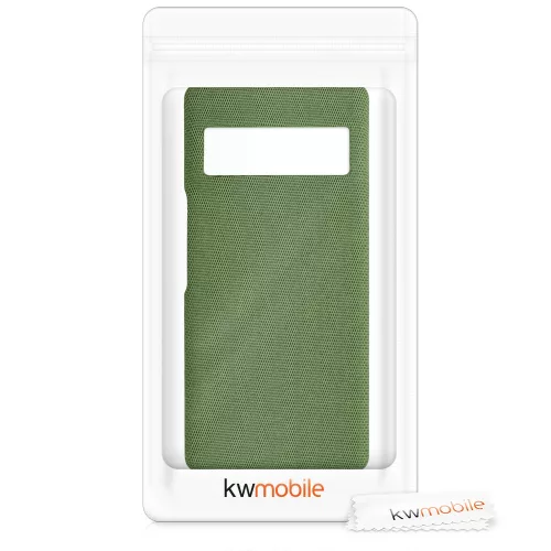 Husa Kwmobile pentru Google Pixel 6 Pro, Textil, Verde, 57796.07