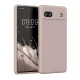 Husa Kwmobile pentru Google Pixel 6a, Silicon, Crem, 57815.10