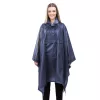 Poncho de ploaie Navaris unisex, 100x154 cm, impermeabil, albastru, EVA, 52203.01.17