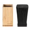 Suport rotativ din bambus pentru cutite Navaris cu peri detasabile, 25x12,5x12,5 cm, 54909.02