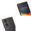 Husa Kwmobile pentru Honor X7, Silicon, Transparent/Negru, 58423.01