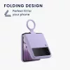 Husa kwmobile pentru Samsung Galaxy Z Flip 3, Silicon, Mov, 58783.108