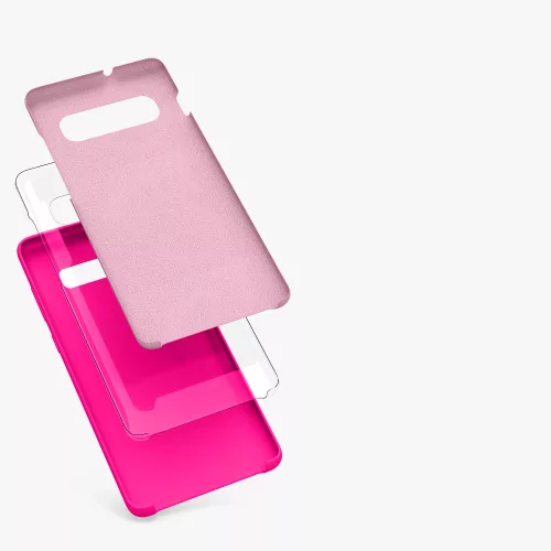 Husa Kwmobile pentru Samsung Galaxy S10 Plus, Silicon, Roz, 49028.77