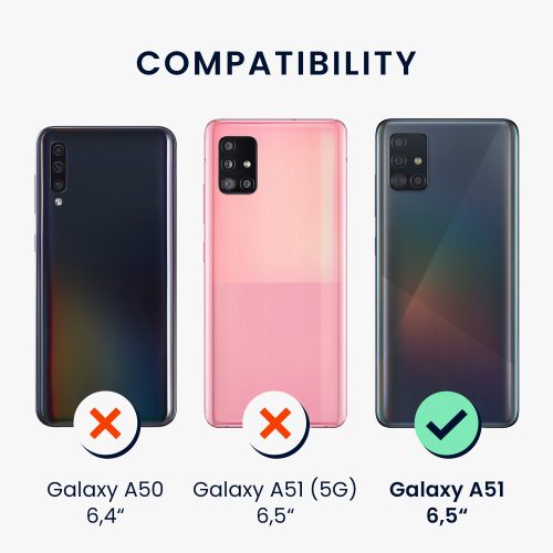 Husa Kwmobile pentru Samsung Galaxy A51, Silicon, Portocaliu, 51197.191