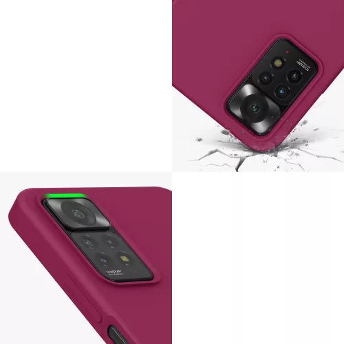 Husa Kwmobile pentru Xiaomi Redmi Note 11 Pro/Redmi Note 11 Pro 5G, Silicon, Violet, 57373.100