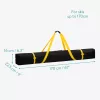 Husa schiuri Navaris, 170x15x30 cm, 1680D, fermoar dublu, curele captusite, negru/galben, poliester