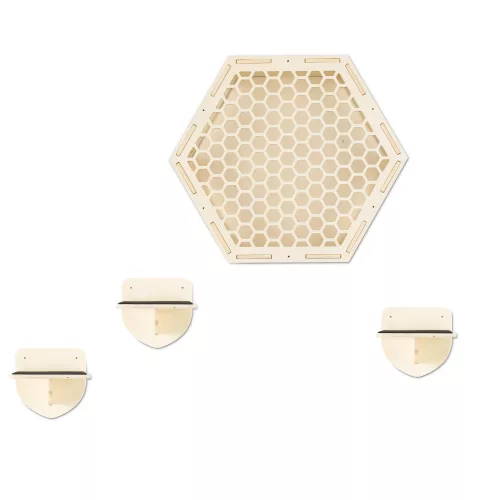 Mobilier de catarat pentru pisici Navaris, Bej, Lemn, 58934.04