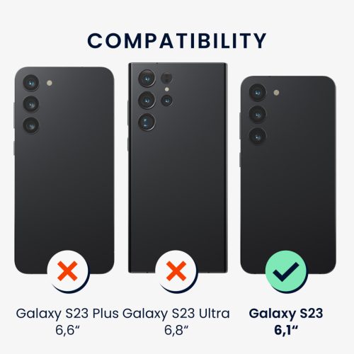 Husa Kwmobile pentru Samsung Galaxy S23, Verde, Policarbonat, 61249.17