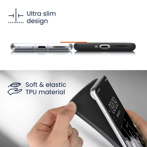 Husa Kwmobile pentru Google Pixel 7a, Portocaliu, Silicon, 61598.191