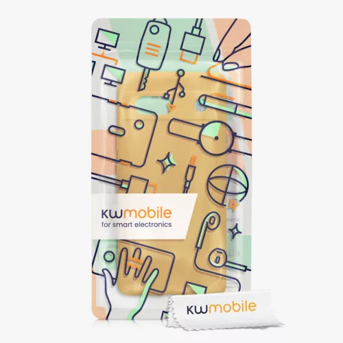 Husa Kwmobile pentru Google Pixel 7a, Portocaliu, Silicon, 61598.191