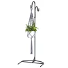 Suport de gradina cu carlig Navaris, ajustabil, 122,5x41x34 cm, 2 baze incluse, 56158.03