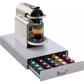   Suport capsule cafea Navaris pentru 50 capsule Nespresso, Gri, 47364.03.22