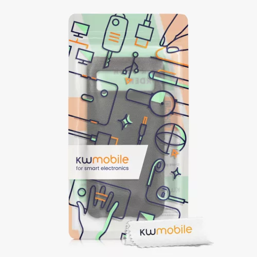 Husa Kwmobile pentru Google Pixel 8, Gri inchis, Textil/Plastic, 61883.19