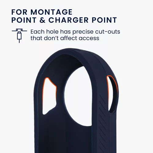 Husa de protectie Kwmobile pentru Garmin Varia RTL515, Albastru inchis, Silicon, KWM000024US002C