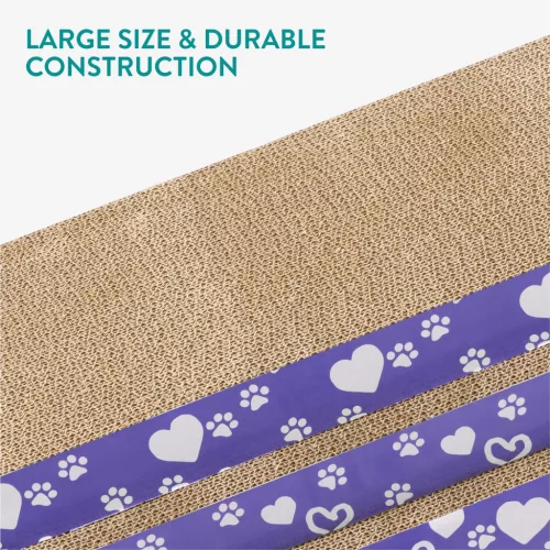 Set 3 Placi de zgariat pentru Pisici Navaris, 51x25x45 cm, carton, NAV000025ZF001C