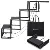 Scari pliabile auto pentru caini Navaris, 4 trepte, 107x76x47 cm, cu geanta, NAV0000272B001C