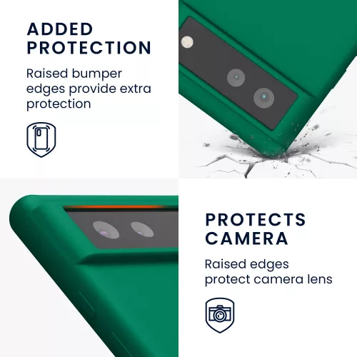 Husa Kwmobile pentru Google Pixel 6, Verde, Silicon, KWM000013EZ064C