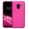 Husa Kwmobile pentru Samsung Galaxy A8 (2018), Roz, Silicon, KWM0000093L009C