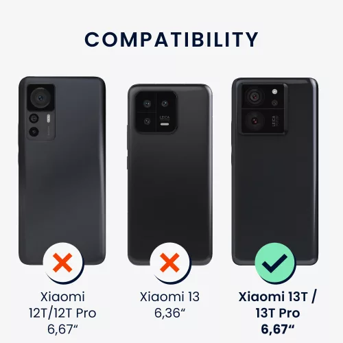 Husa Kwmobile pentru Xiaomi 13T/13T Pro, Verde, Silicon, KWM000020IU004C