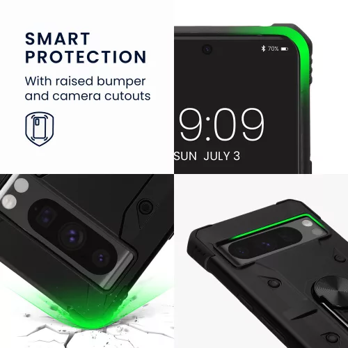 Husa Kwmobile pentru Google Pixel 8 Pro, Negru, Plastic, KWM000020JL001C