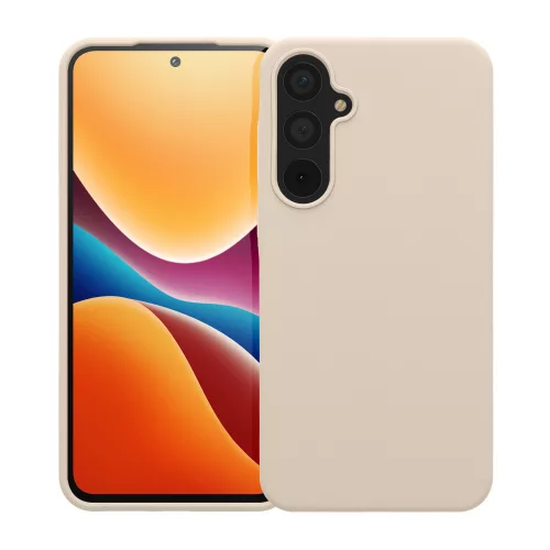 Husa Kwmobile pentru Samsung Galaxy A55, Crem, Silicon, KWM000021ME006C