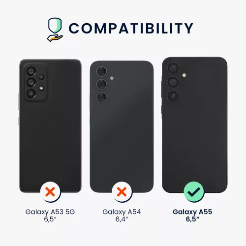 Husa Kwmobile pentru Samsung Galaxy A55, Crem, Silicon, KWM000021ME006C