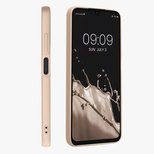 Husa Kwmobile pentru Samsung Galaxy A05s, Auriu, Silicon, KWM000021NA005C