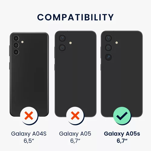 Husa Kwmobile pentru Samsung Galaxy A05s, Auriu, Silicon, KWM000021NA005C