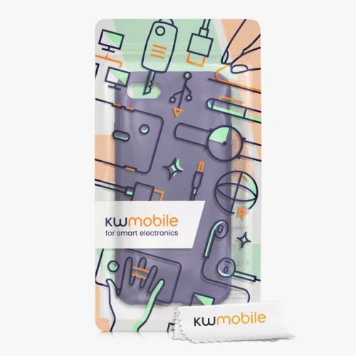 Husa Kwmobile pentru Apple iPhone SE (2022)/iPhone SE (2020)/iPhone 8, Albastru, Silicon, KWM0000085R014C