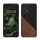 Husa Kwmobile pentru Motorola Moto G24/Moto E14/Moto G04, Maro/Negru, Lemn/Silicon, KWM000022RR001C