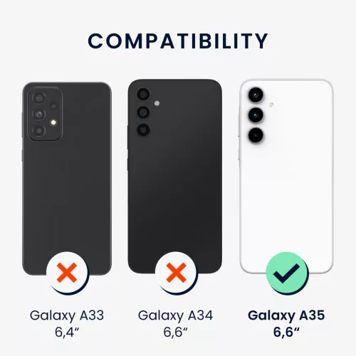 Husa Kwmobile cu snur pentru Samsung Galaxy A35, Multicolor, Silicon, KWM000021RM001C