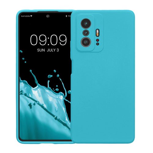 Husa Kwmobile pentru Xiaomi 11T/11T Pro, Albastru deschis, Silicon, KWM000014AW050C