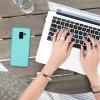 Husa Kwmobile pentru Samsung Galaxy A8 (2018), Verde deschis, Silicon, KWM0000093L014C