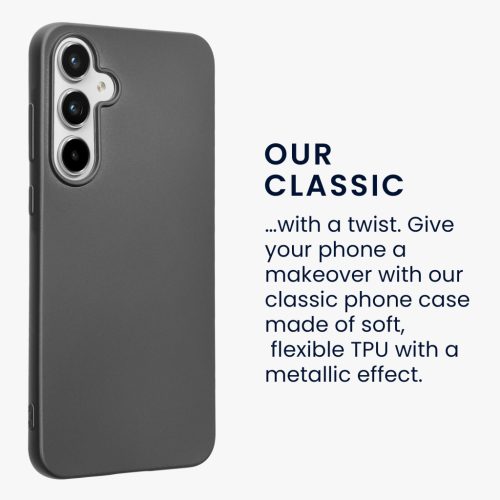 Husa Kwmobile pentru Samsung Galaxy A55 5G, Gri, Silicon, KWM000021MI009C