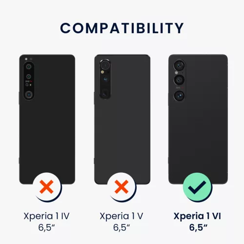 Husa Kwmobile pentru Sony Xperia 1 VI, Albastru, Silicon, KWM000021TR003C