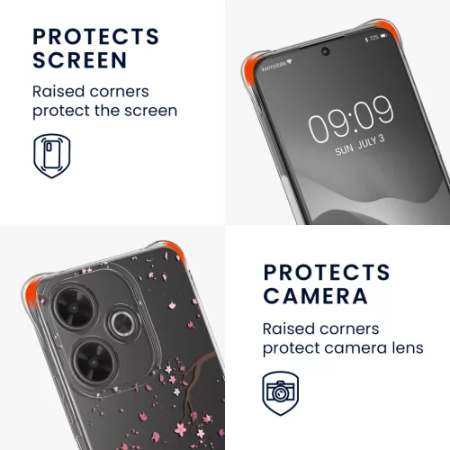 Husa Kwmobile cu snur pentru Xiaomi Redmi 13, Multicolor, Silicon, KWM000020QL001C