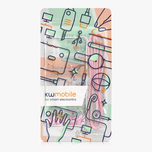 Husa Kwmobile cu snur pentru Xiaomi Redmi 13, Multicolor, Silicon, KWM000020QL001C