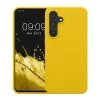 Husa Kwmobile pentru Samsung Galaxy S24 FE, Galben, Silicon, KWM000021WA008C