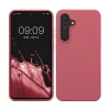 Husa Kwmobile pentru Samsung Galaxy S24 FE, Roz inchis, Silicon, KWM000021WA010C