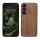 Husa Kwmobile pentru Samsung Galaxy S24 FE, Maro, Lemn/Silicon, KWM000021WK001C