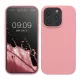 Husa Kwmobile pentru Apple iPhone 15 Pro, Roz deschis, Silicon, KWM000020CC052C