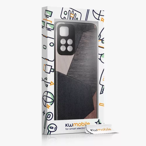 Husa kwmobile pentru Xiaomi Redmi Note 11 Pro Plus 5G, Lemn, Multicolor, 58100.06