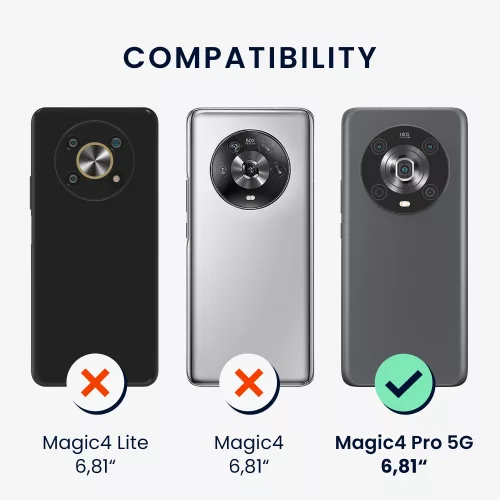 Husa kwmobile pentru Honor Magic5 Lite 5G, Silicon, Albastru, 57917.57