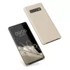 Husa kwmobile pentru Samsung Galaxy S10 Plus, Silicon, Crem, 49028.125
