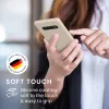 Husa kwmobile pentru Samsung Galaxy S10 Plus, Silicon, Crem, 49028.125