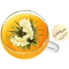 Set cadou ceai infloritor Creano ErbluhTeelini, 12 bile, 4 sortimente, alb, cutie lemn
