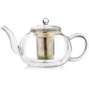 Ceainic termic Creano, 1,2 L, sticla perete dublu, cu infuzor din inox, anti-picurare