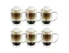 Set 6 cani termice Creano cu maner, 250 ml, sticla borosilicata, perete dublu